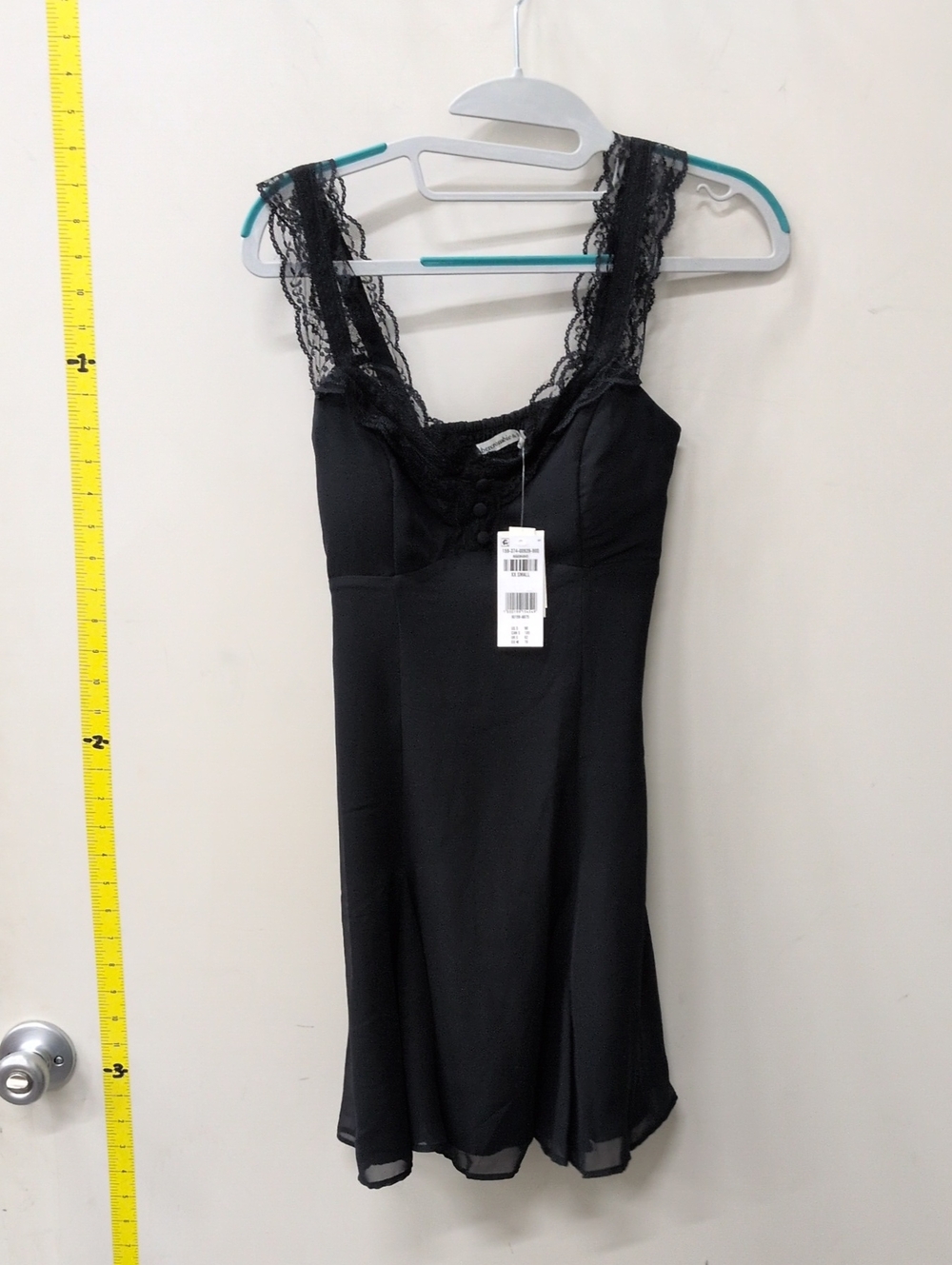 Abercrombie & Fitch Black Lace-Trim Slip
